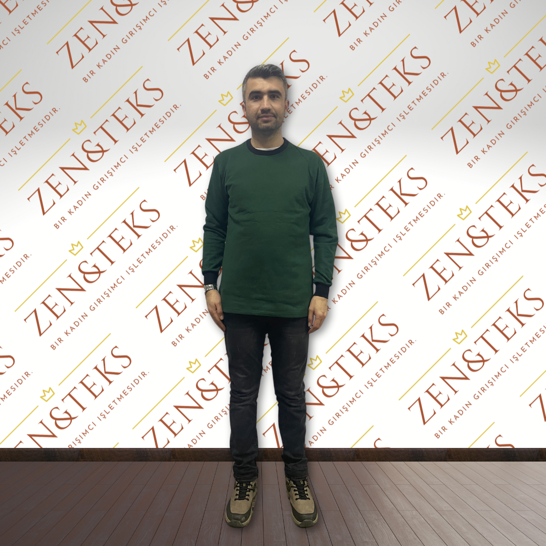 2 İplik Sıfır Yaka Sweat