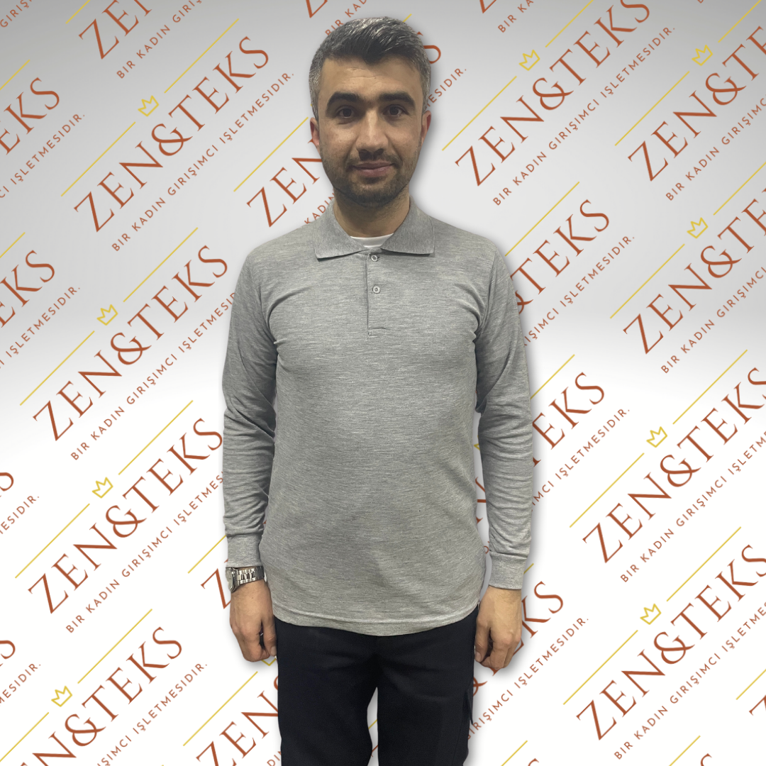 Polo Yaka Uzun Kollu Lakost Tişört